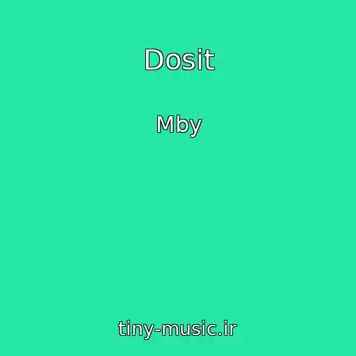 کاور آهنگ Dosit از Mby