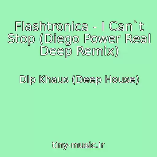 کاور آهنگ Flashtronica - I Can`t Stop (Diego Power Real Deep Remix) از Dip Khaus (Deep House)