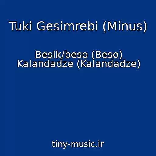 کاور آهنگ Tuki Gesimrebi (Minus) از Besik/beso (Beso) Kalandadze (Kalandadze)
