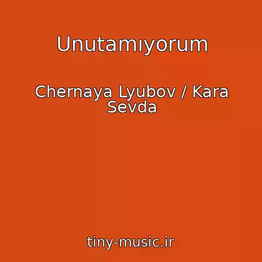 کاور آهنگ Unutamıyorum از Chernaya Lyubov / Kara Sevda