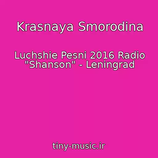 کاور آهنگ Krasnaya Smorodina از Luchshie Pesni 2016 Radio "Shanson" - Leningrad