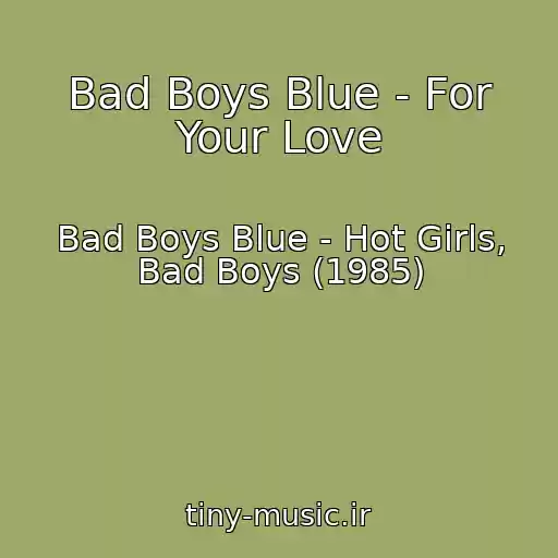 کاور آهنگ Bad Boys Blue - For Your Love از Bad Boys Blue - Hot Girls, Bad Boys (1985)