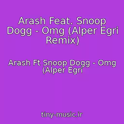 کاور آهنگ Arash Feat. Snoop Dogg - Omg (Alper Egri Remix) از Arash Ft Snoop Dogg - Omg (Alper Egri