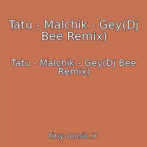 کاور آهنگ Tatu - Malchik - Gey(Dj Bee Remix) از Tatu - Malchik - Gey(Dj Bee Remix)