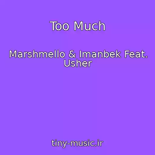 کاور آهنگ Too Much از Marshmello & Imanbek Feat. Usher
