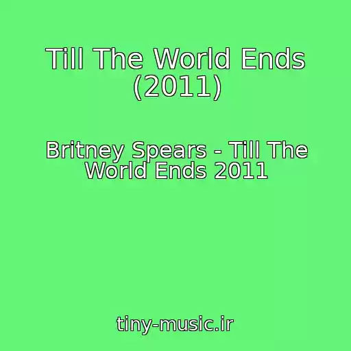کاور آهنگ Till The World Ends (2011) از Britney Spears - Till The World Ends 2011