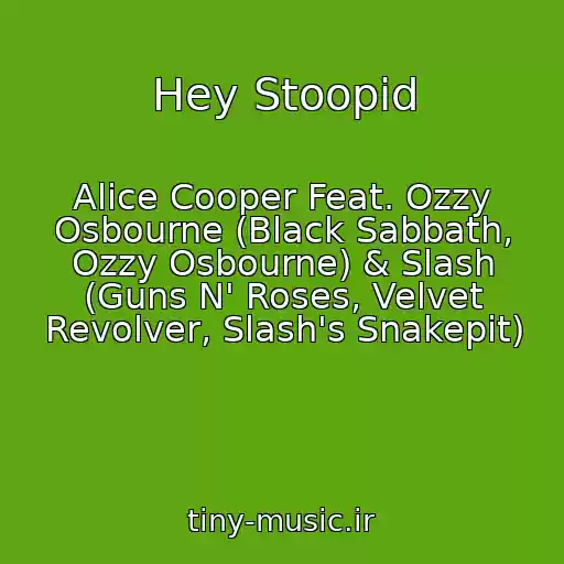 کاور آهنگ Hey Stoopid از Alice Cooper Feat. Ozzy Osbourne (Black Sabbath, Ozzy Osbourne) & Slash (Guns N' Roses, Velvet Revolver, Slash's Snakepit)