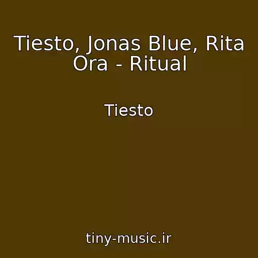 کاور آهنگ Tiesto, Jonas Blue, Rita Ora - Ritual از Tiesto