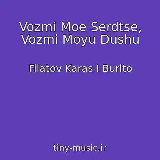 کاور آهنگ Vozmi Moe Serdtse, Vozmi Moyu Dushu از Filatov Karas I Burito