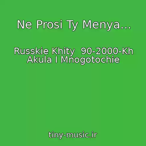 کاور آهنگ Ne Prosi Ty Menya... از Russkie Khity  90-2000-Kh Akula I Mnogotochie