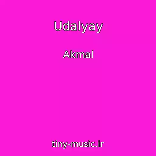 کاور آهنگ Udalyay از Akmal