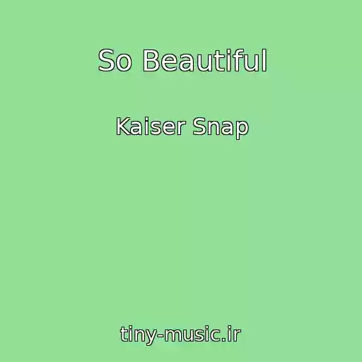 کاور آهنگ So Beautiful از Kaiser Snap