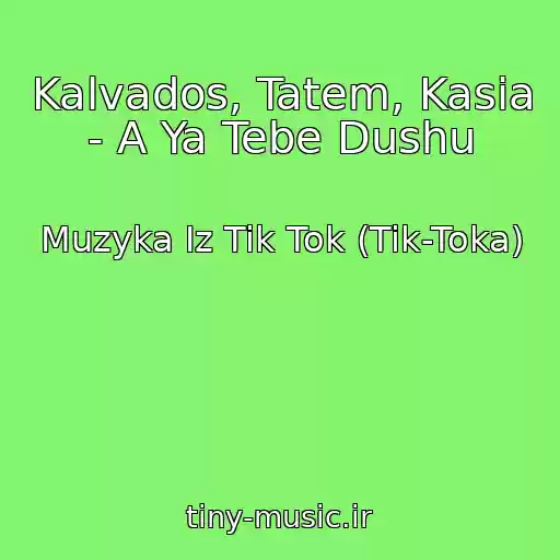 کاور آهنگ Kalvados, Tatem, Kasia - A Ya Tebe Dushu از Muzyka Iz Tik Tok (Tik-Toka)