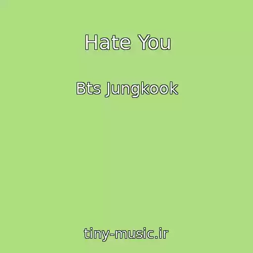 کاور آهنگ Hate You از Bts Jungkook