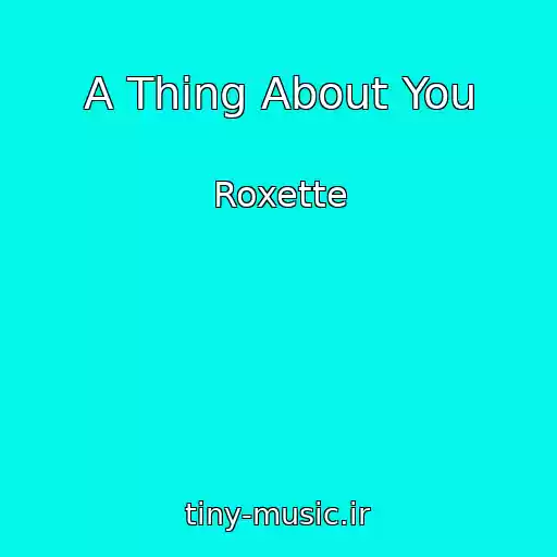 کاور آهنگ A Thing About You از Roxette