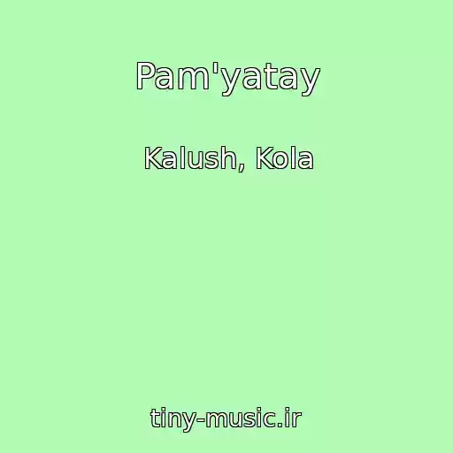 کاور آهنگ Pam'yatay از Kalush, Kola