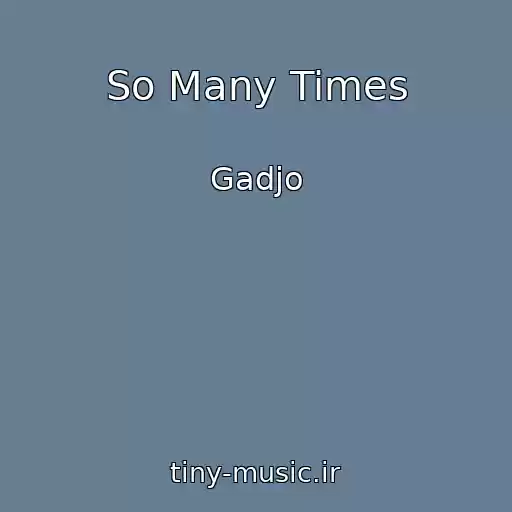 کاور آهنگ So Many Times از Gadjo
