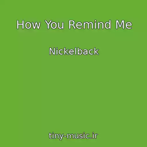 کاور آهنگ How You Remind Me از Nickelback