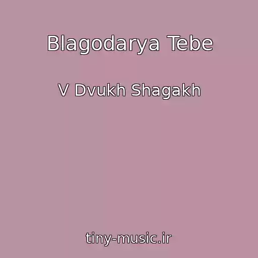 کاور آهنگ Blagodarya Tebe از V Dvukh Shagakh
