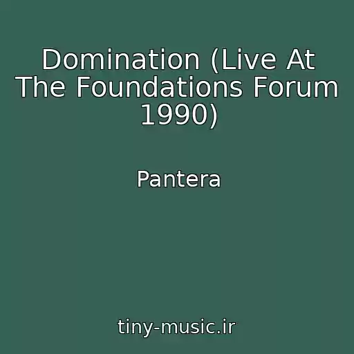 کاور آهنگ Domination (Live At The Foundations Forum 1990) از Pantera