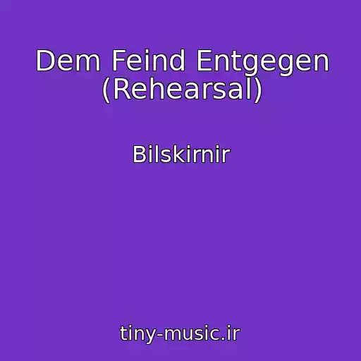 کاور آهنگ Dem Feind Entgegen (Rehearsal) از Bilskirnir