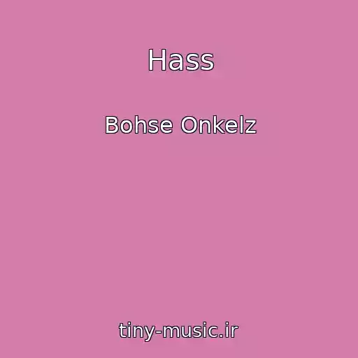 کاور آهنگ Hass از Bohse Onkelz