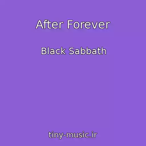 کاور آهنگ After Forever از Black Sabbath