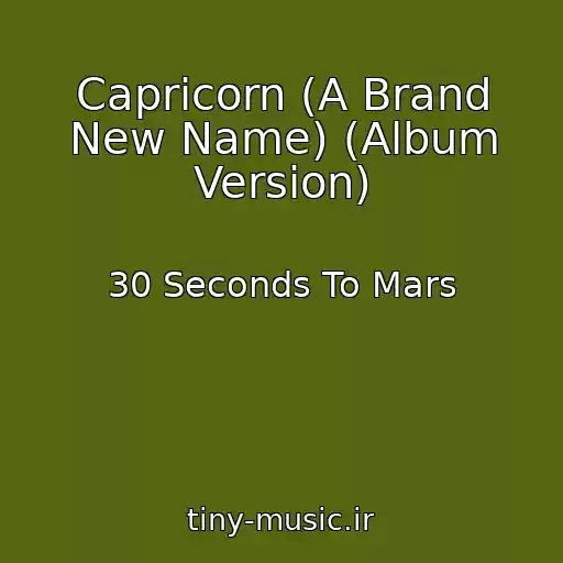 کاور آهنگ Capricorn (A Brand New Name) (Album Version) از 30 Seconds To Mars