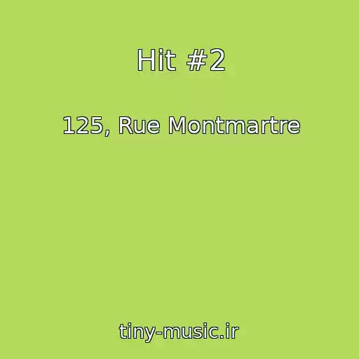 کاور آهنگ Hit #2 از 125, Rue Montmartre