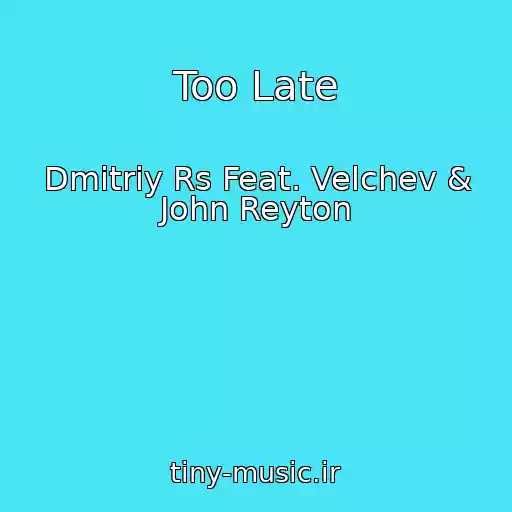 کاور آهنگ Too Late از Dmitriy Rs Feat. Velchev & John Reyton