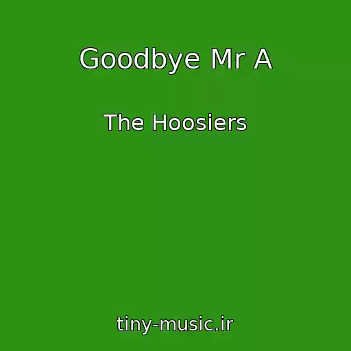 کاور آهنگ Goodbye Mr A از The Hoosiers