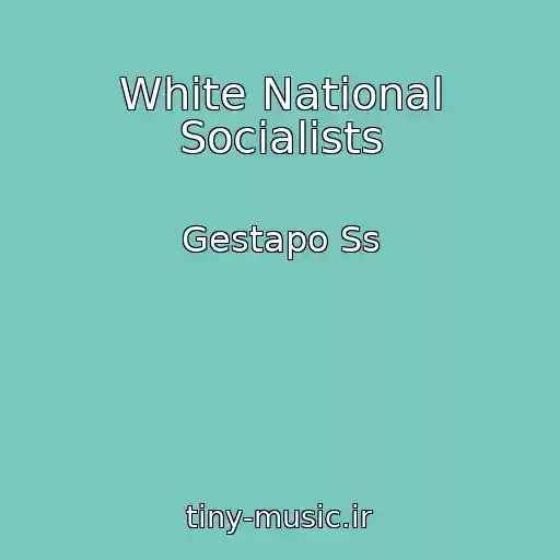 کاور آهنگ White National Socialists از Gestapo Ss