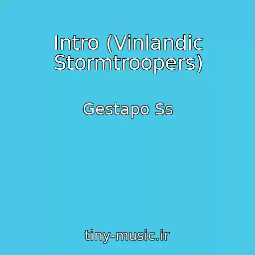 کاور آهنگ Intro (Vinlandic Stormtroopers) از Gestapo Ss