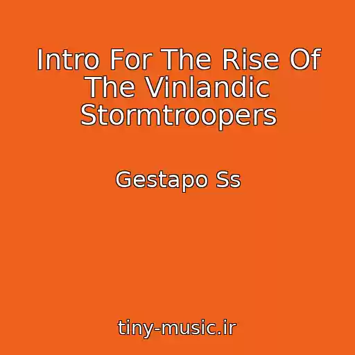 کاور آهنگ Intro For The Rise Of The Vinlandic Stormtroopers از Gestapo Ss