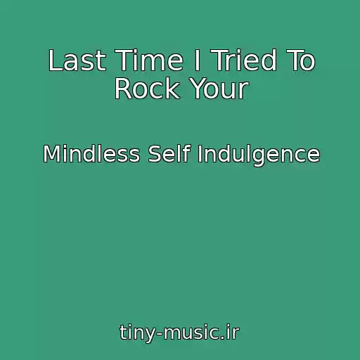 کاور آهنگ Last Time I Tried To Rock Your از Mindless Self Indulgence
