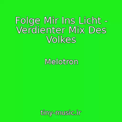 کاور آهنگ Folge Mir Ins Licht - Verdienter Mix Des Volkes از Melotron