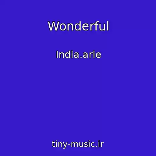 کاور آهنگ Wonderful از India.arie