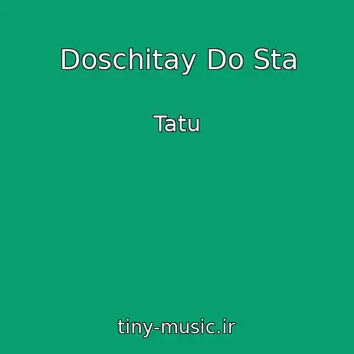 کاور آهنگ Doschitay Do Sta از Tatu