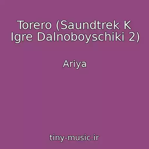 کاور آهنگ Torero (Saundtrek K Igre Dalnoboyschiki 2) از Ariya