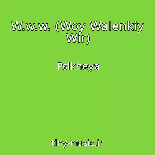 کاور آهنگ W.w.w. (Woy Walenkiy Wir) از Psikheya