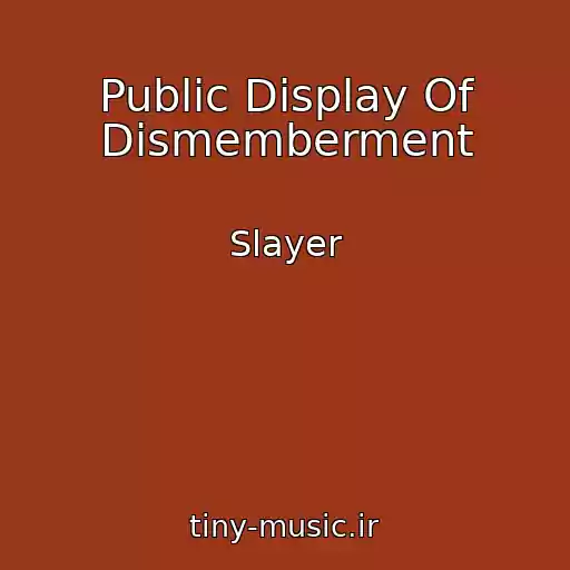 کاور آهنگ Public Display Of Dismemberment از Slayer