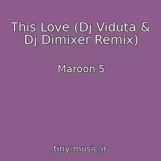 کاور آهنگ This Love (Dj Viduta & Dj Dimixer Remix) از Maroon 5
