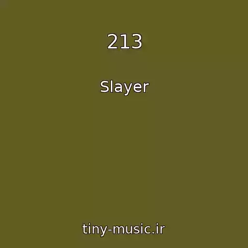 کاور آهنگ 213 از Slayer