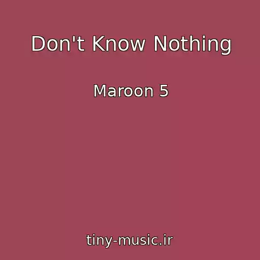 کاور آهنگ Don't Know Nothing از Maroon 5