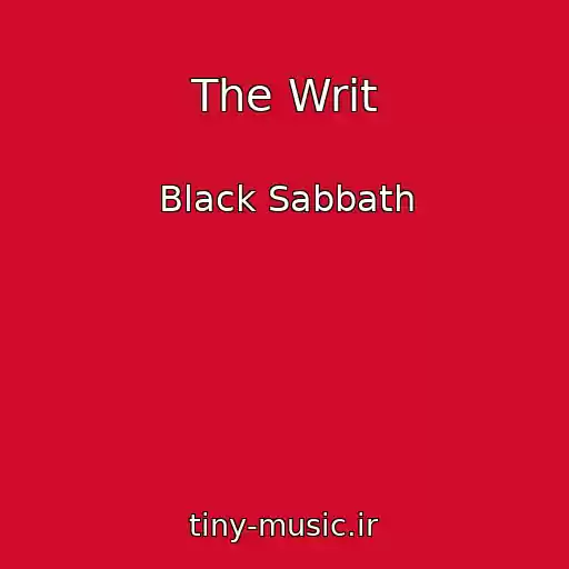 کاور آهنگ The Writ از Black Sabbath