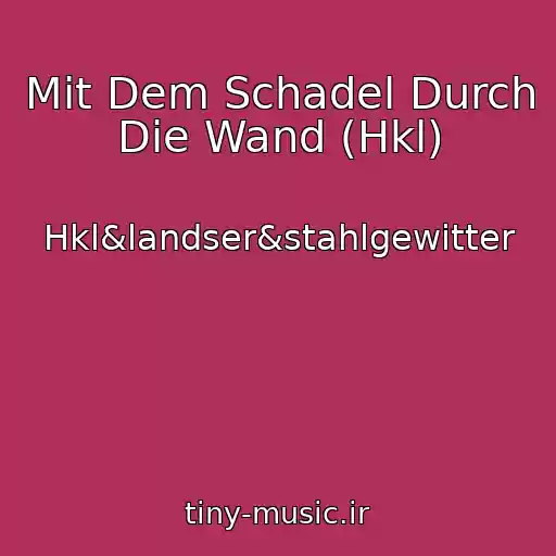 کاور آهنگ Mit Dem Schadel Durch Die Wand (Hkl) از Hkl&landser&stahlgewitter