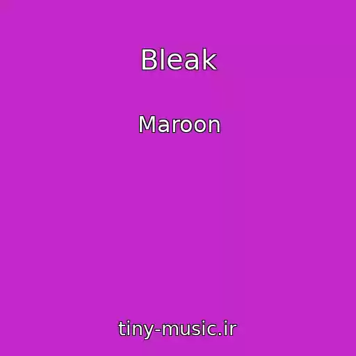 کاور آهنگ Bleak از Maroon