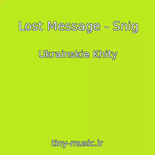 کاور آهنگ Lost Message - Snіg از Ukrainskie Khity