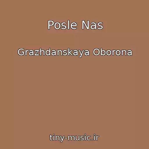کاور آهنگ Posle Nas از Grazhdanskaya Oborona