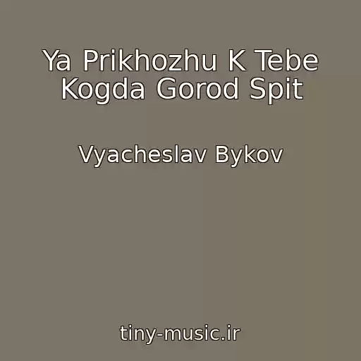 کاور آهنگ Ya Prikhozhu K Tebe Kogda Gorod Spit از Vyacheslav Bykov